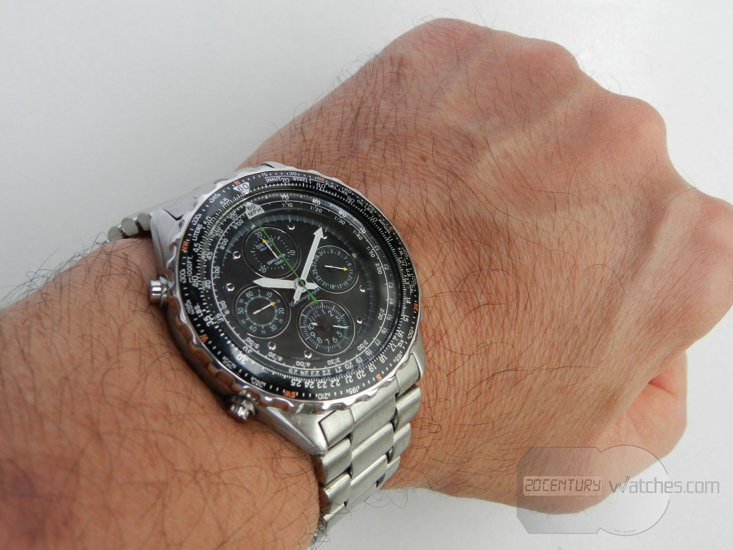 Seiko Sports 150 Chronograph pilot – 20th Century Watches